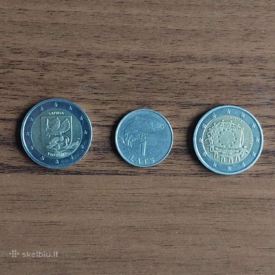 2 Euro 1985 - 2015 Latvia ,European flag . - nuotraukos Nr. 16
