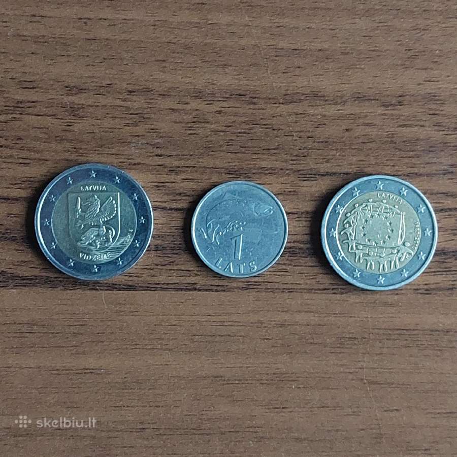 Latviškos monetos : 2 Euro 2016 Vidzeme ,ir kitos - nuotraukos Nr. 6