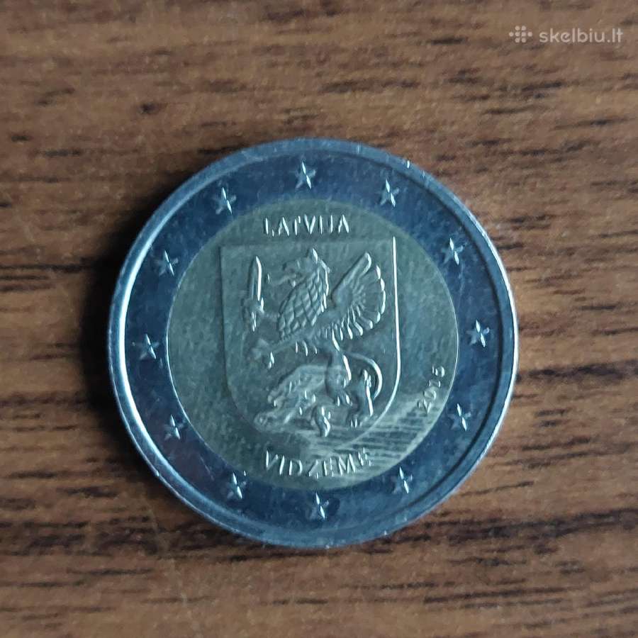 Latviškos monetos : 2 Euro 2016 Vidzeme ,ir kitos - nuotraukos Nr. 9