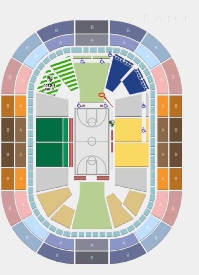 Žalgiris - Partizan 1 bilietas pirmam aukšte - nuotraukos Nr. 2