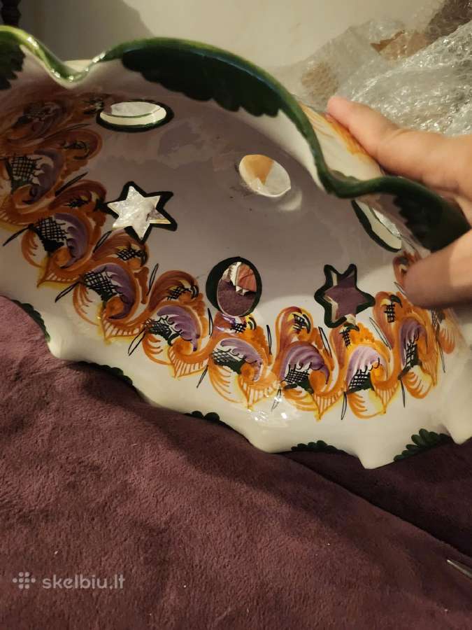 Vintažinė keramikos lempa - nuotraukos Nr. 4