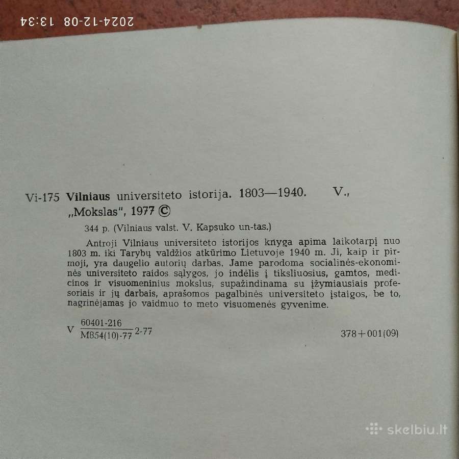 Vilniaus universiteto istorija 3 tomai 1579-1979 m - nuotraukos Nr. 11