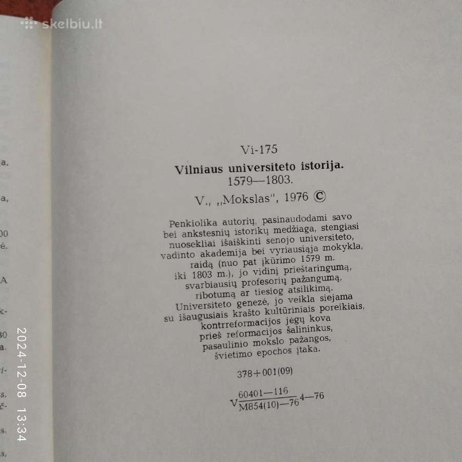 Vilniaus universiteto istorija 3 tomai 1579-1979 m - nuotraukos Nr. 6