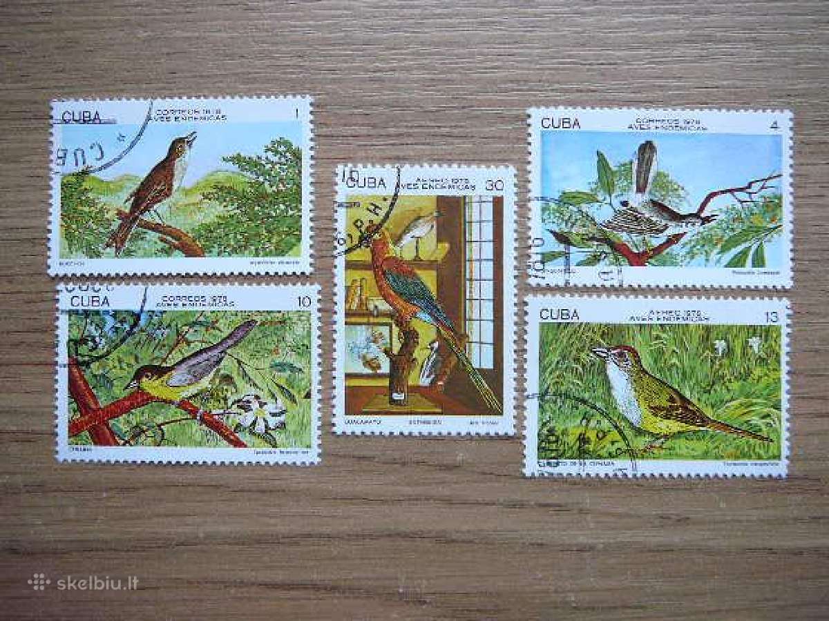 Pauksciai Kuba 1978 antsp. cu379