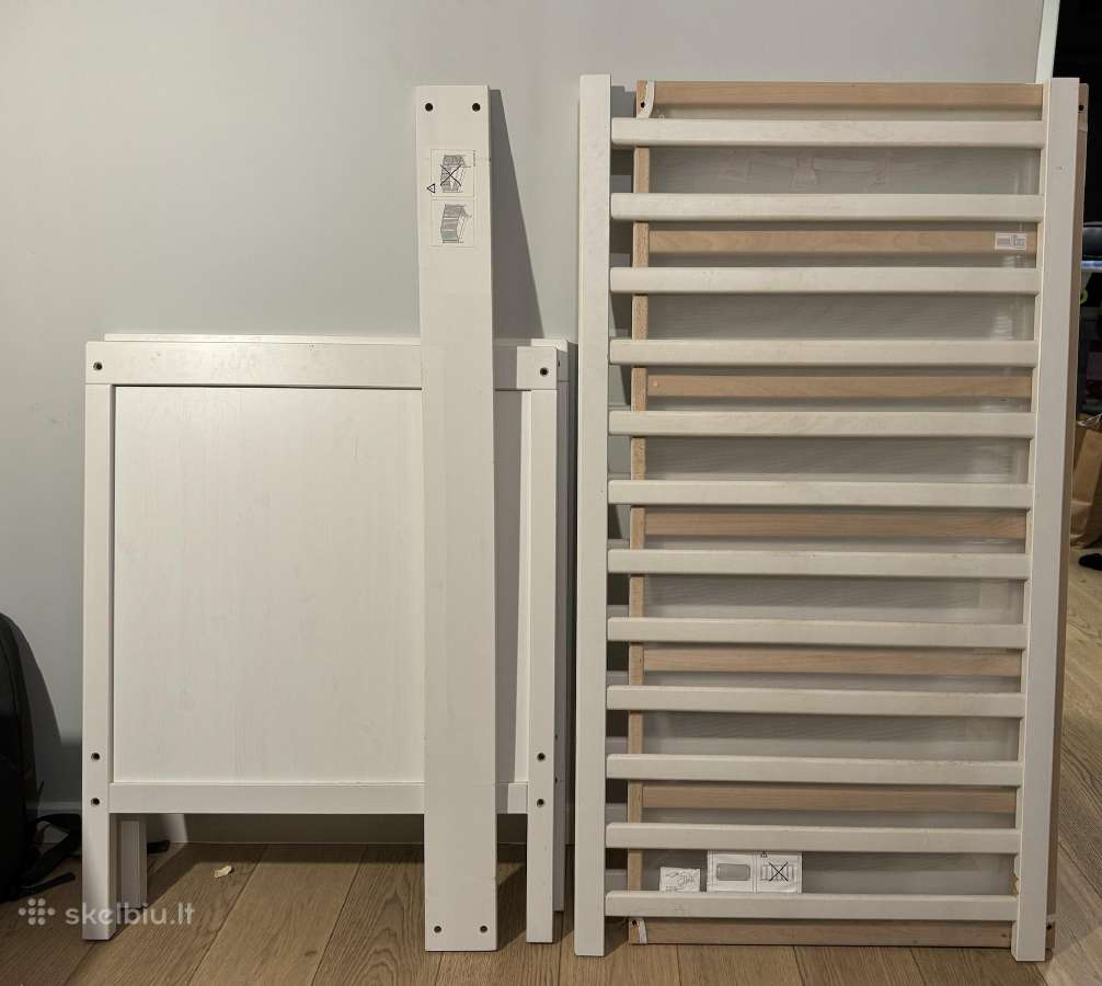 Ikea Sundvik lovelė, balta, 60x120 cm - nuotraukos Nr. 2