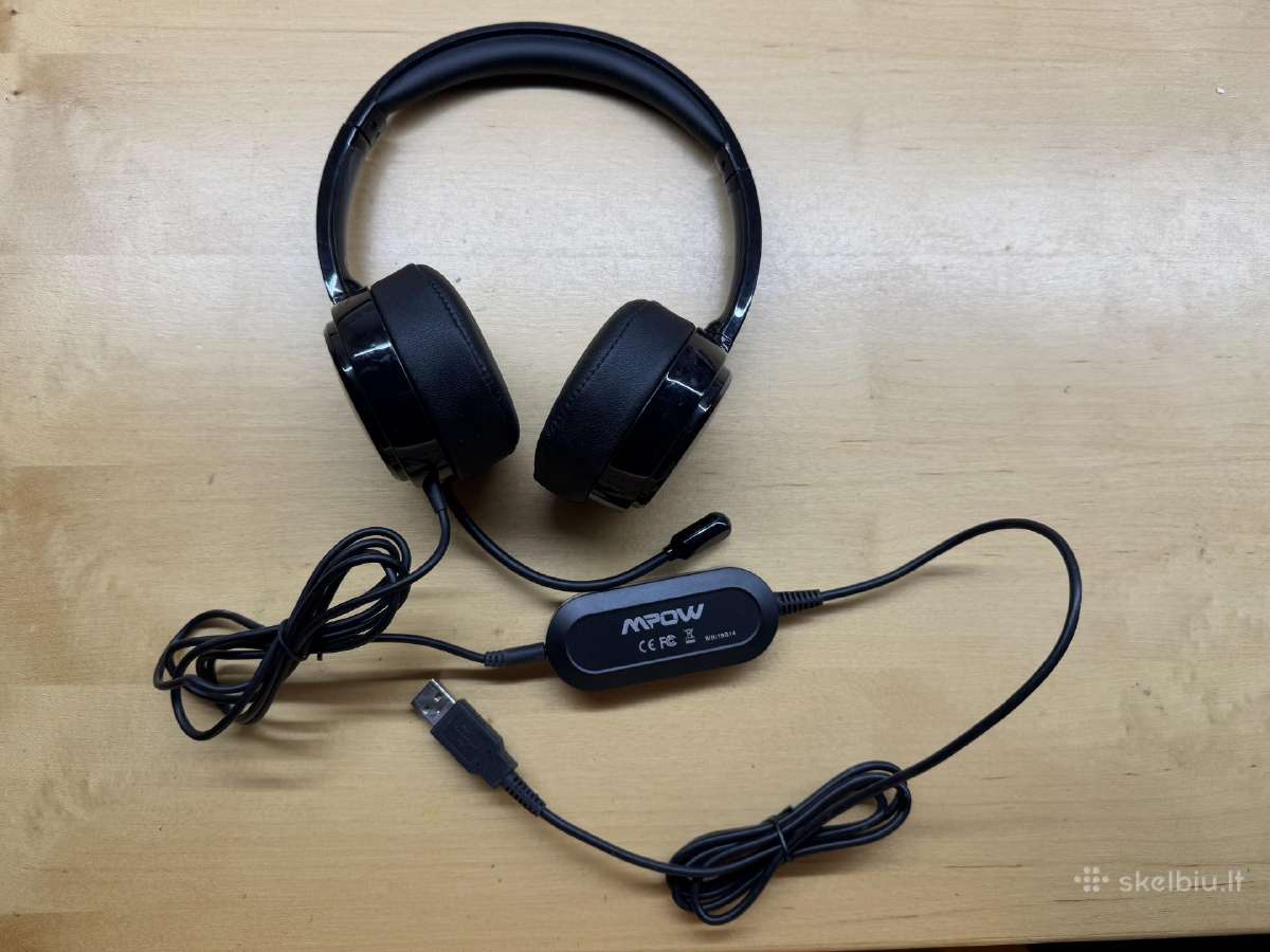 Ausinės Mpow 071 Usb. 3. 5mm & Usb su mikrofonu