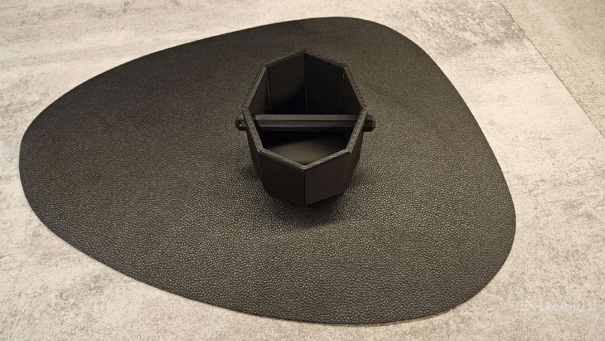 Portafilter knock box, kavos tirščių indas