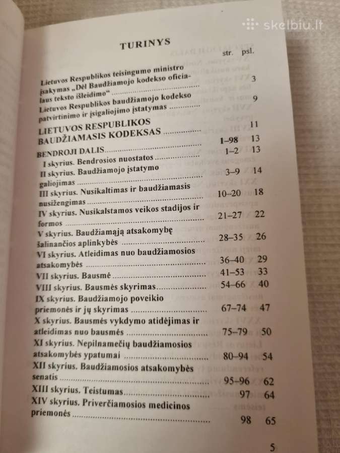 Lietuvos Respublikos baudžiamasis kodeksas - nuotraukos Nr. 3