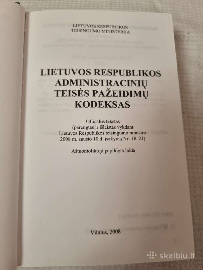 Lietuvos Respublikos administracinių teisės pažeid - nuotraukos Nr. 2