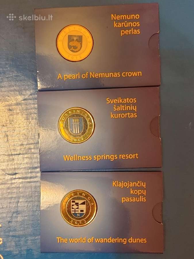 2012m 2 litai Lietuvos kurortams - Proof -spalvoti