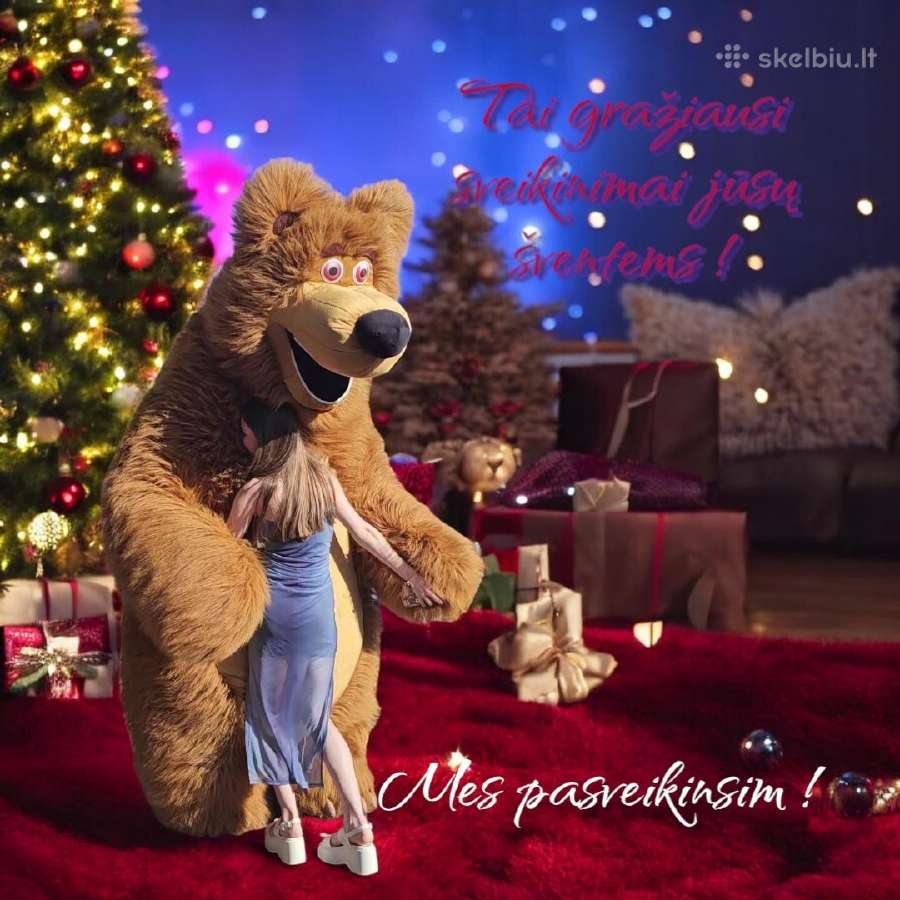 Baltos meškos sveikinimas jūsų šventėms - nuotraukos Nr. 4