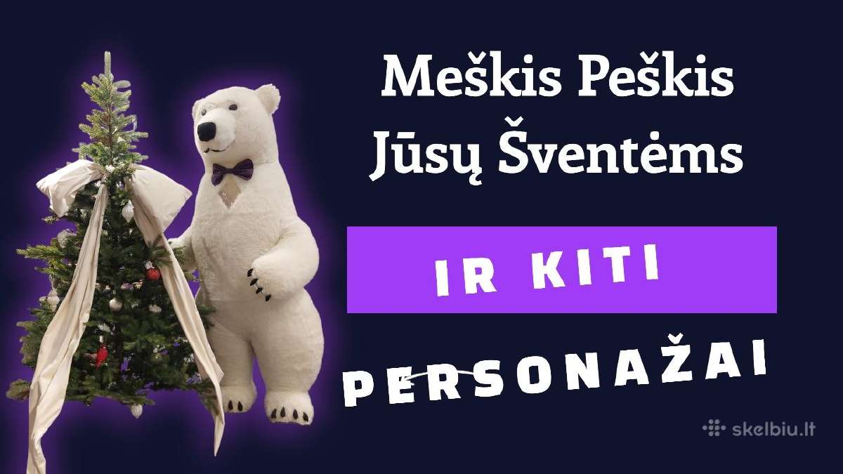 Baltos meškos sveikinimas jūsų šventėms