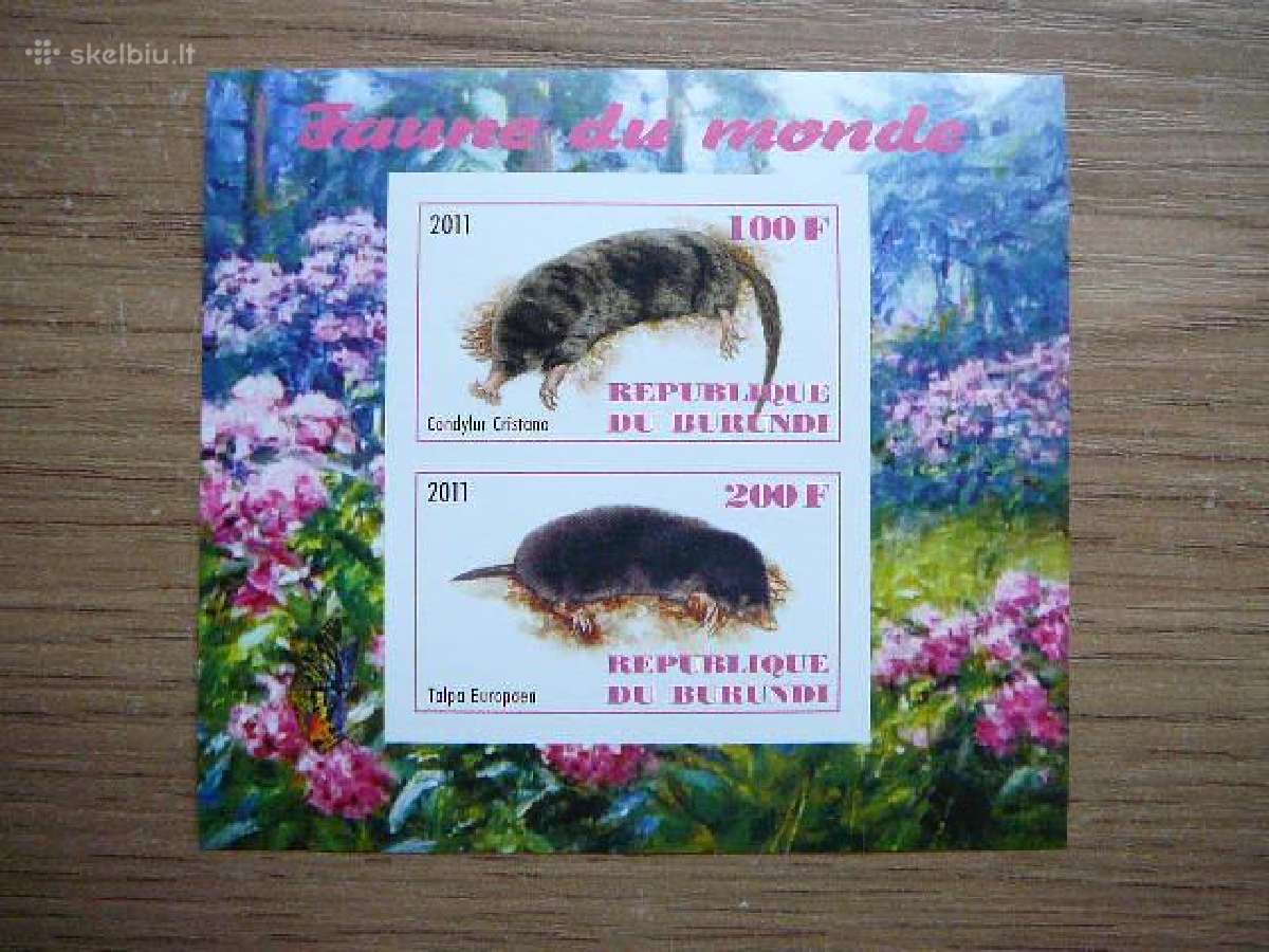 Kurmiai Burundis 2011 svarus g299b