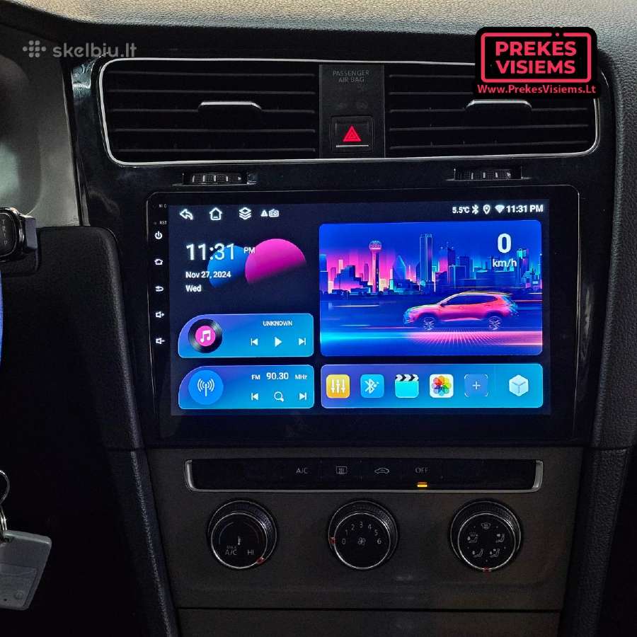 VW Golf 7 android multimedija - nuotraukos Nr. 8