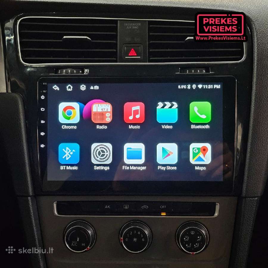VW Golf 7 android multimedija - nuotraukos Nr. 6