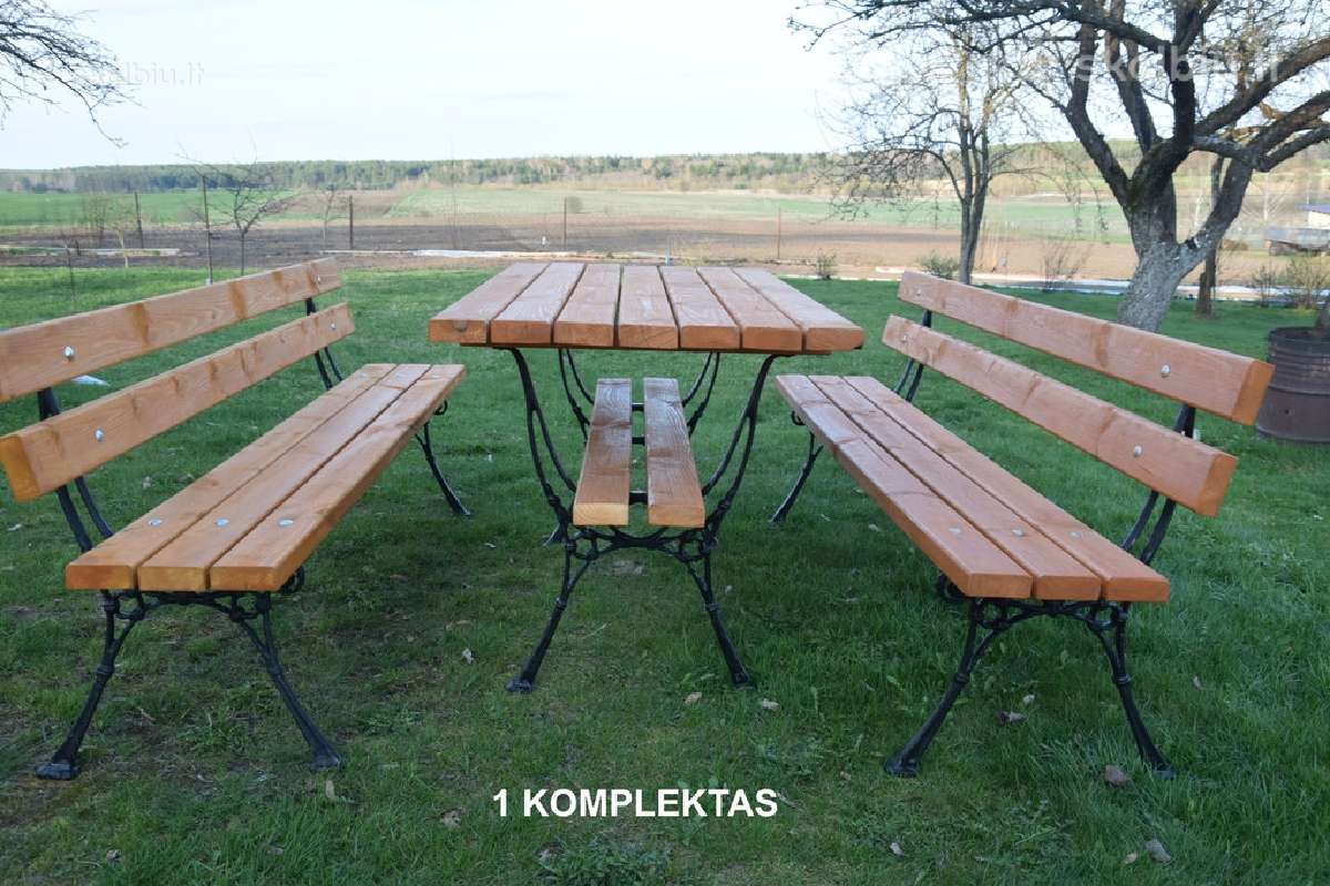 Lauko baldai: stalai, suolai, suoliukai, kėdės. - nuotraukos Nr. 8