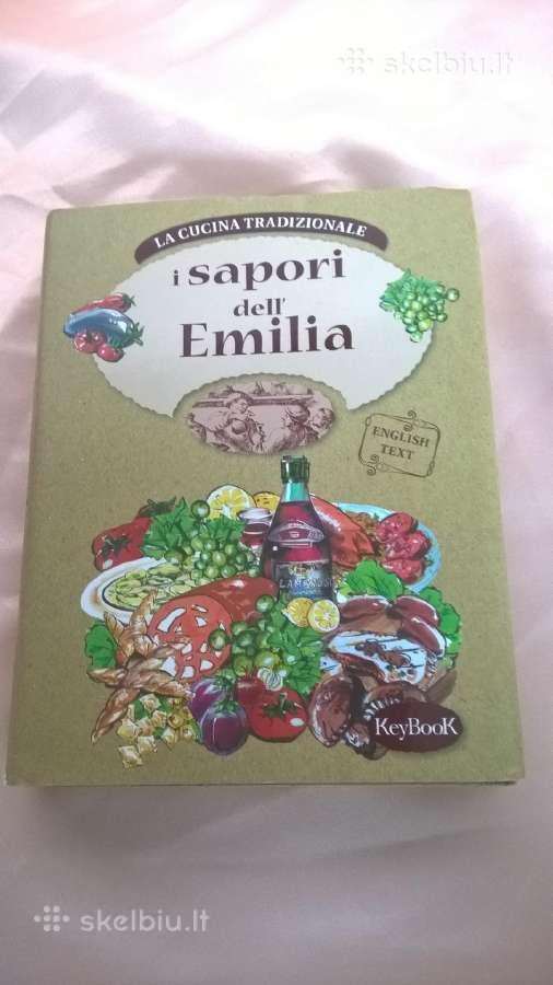 Parduodama kulinarinė knyga I sapori dell'emilia