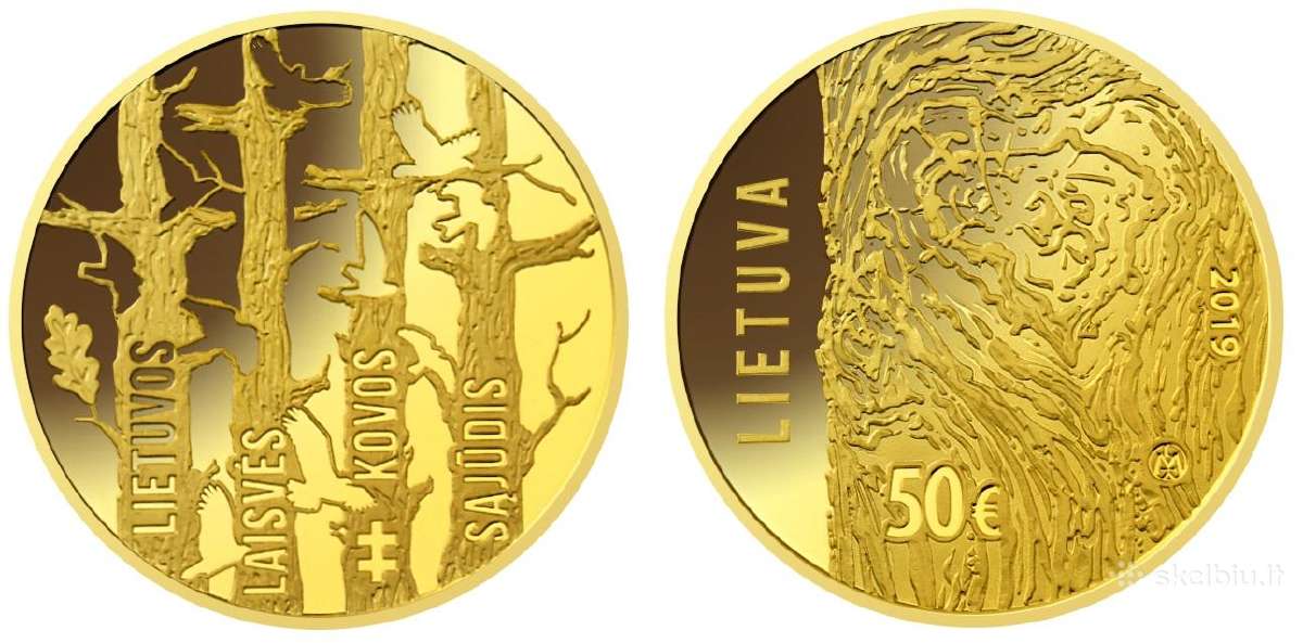 50 eurų - skirta Lietuvos laisvės kovos sąjūdžiui