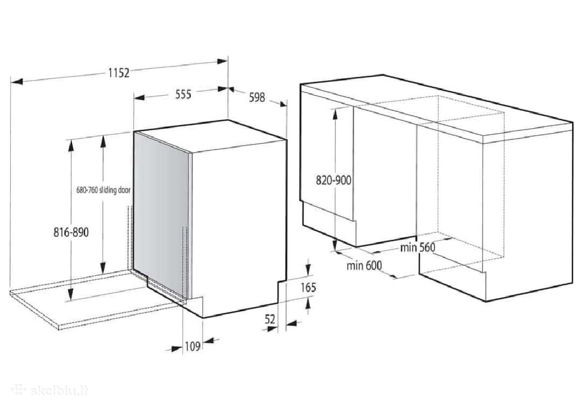 Integruojama Gorenje Gv642d61 60cm E - nuotraukos Nr. 24