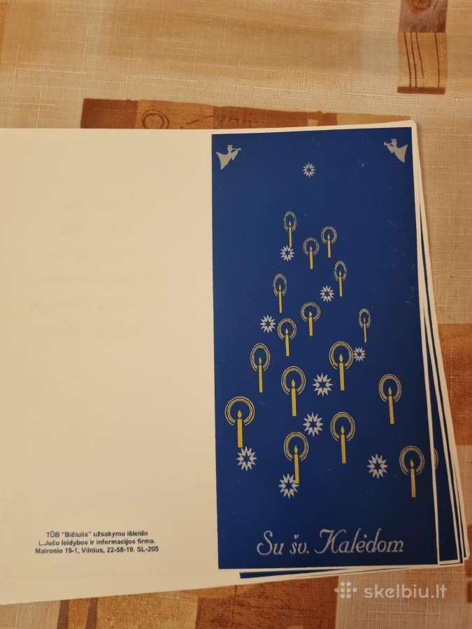 Kalėdiniai atvirukai 24 vnt - nuotraukos Nr. 4