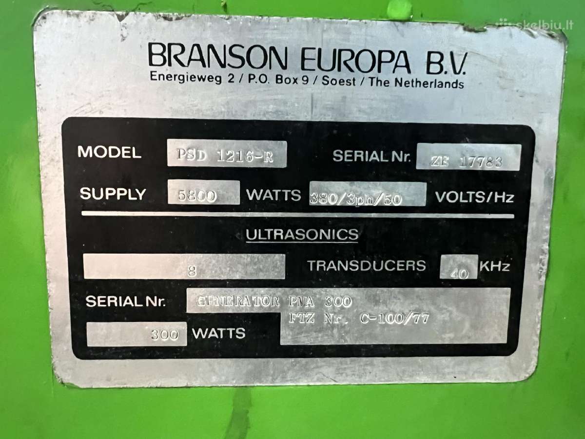 Ultragarsinė plovimo vonia - nuotraukos Nr. 4