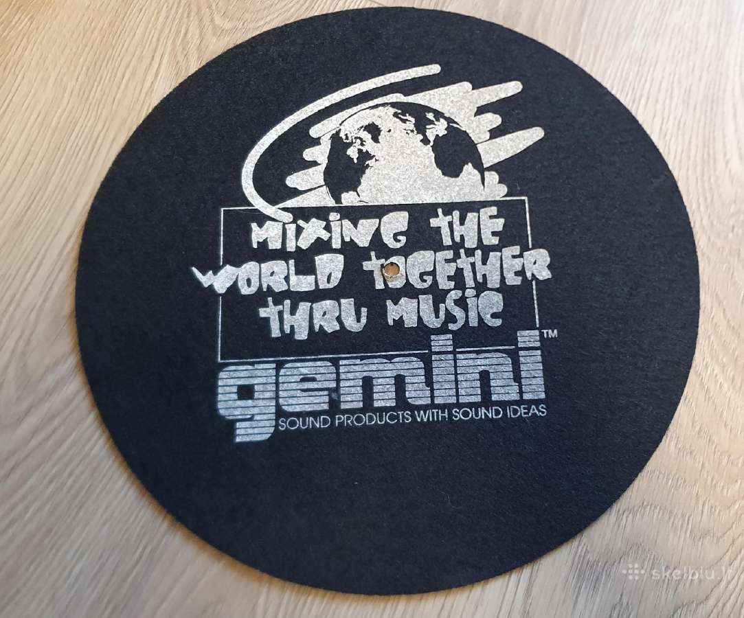 Slipmat Gemini, dj kilimėlis plokštelių grotuvui