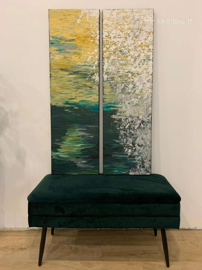 Paveikslas ,Laukai" 2vnt po 100x30