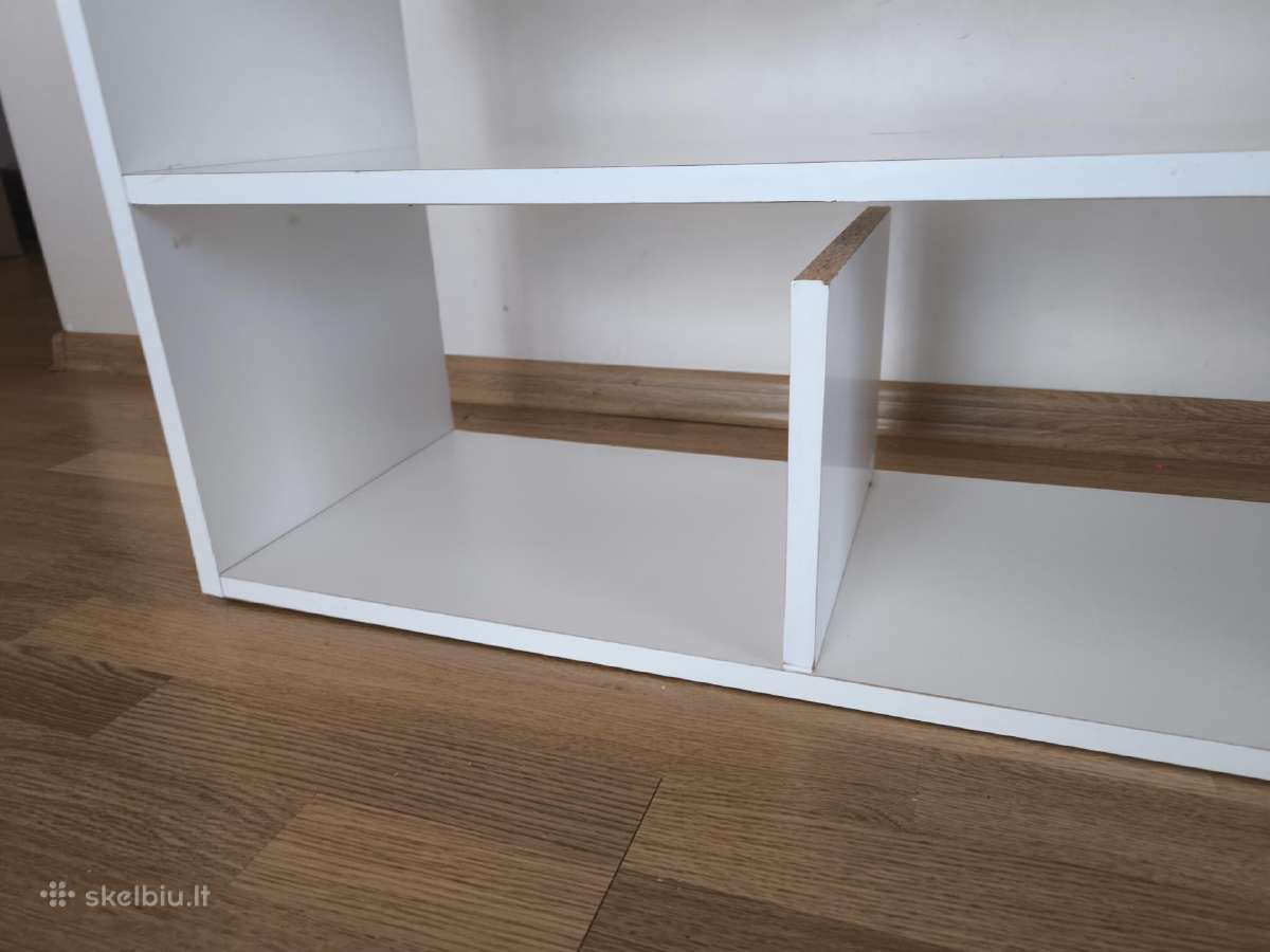TV staliukas baltas 100 cm ilgio - nuotraukos Nr. 3