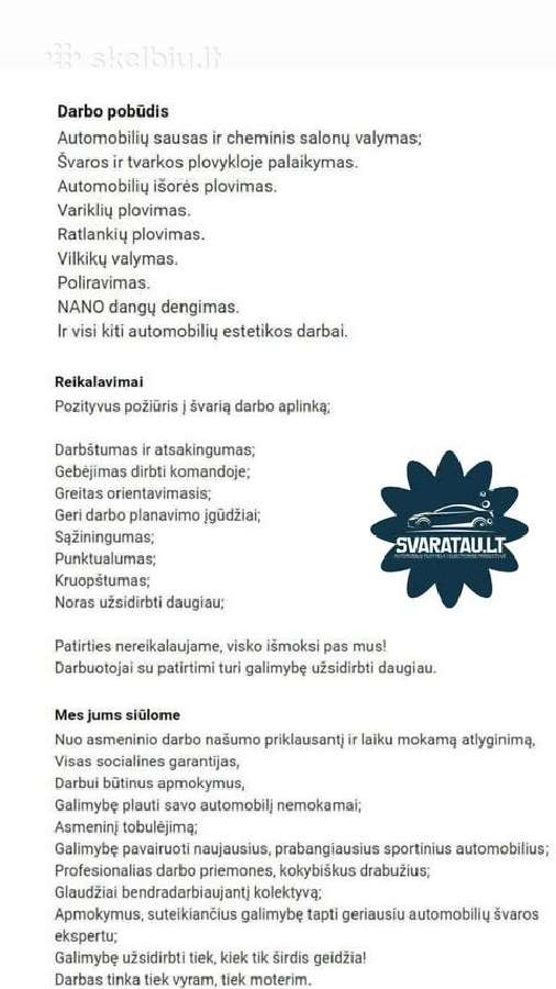 Plovykla ieško darbuotoju Ieškom! - nuotraukos Nr. 2