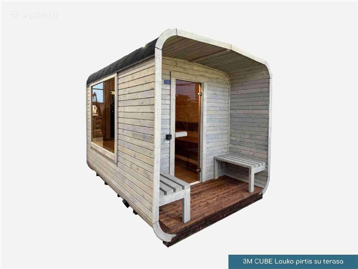 Cube Sauna: pusapvalė lauko pirtis - nuotraukos Nr. 6