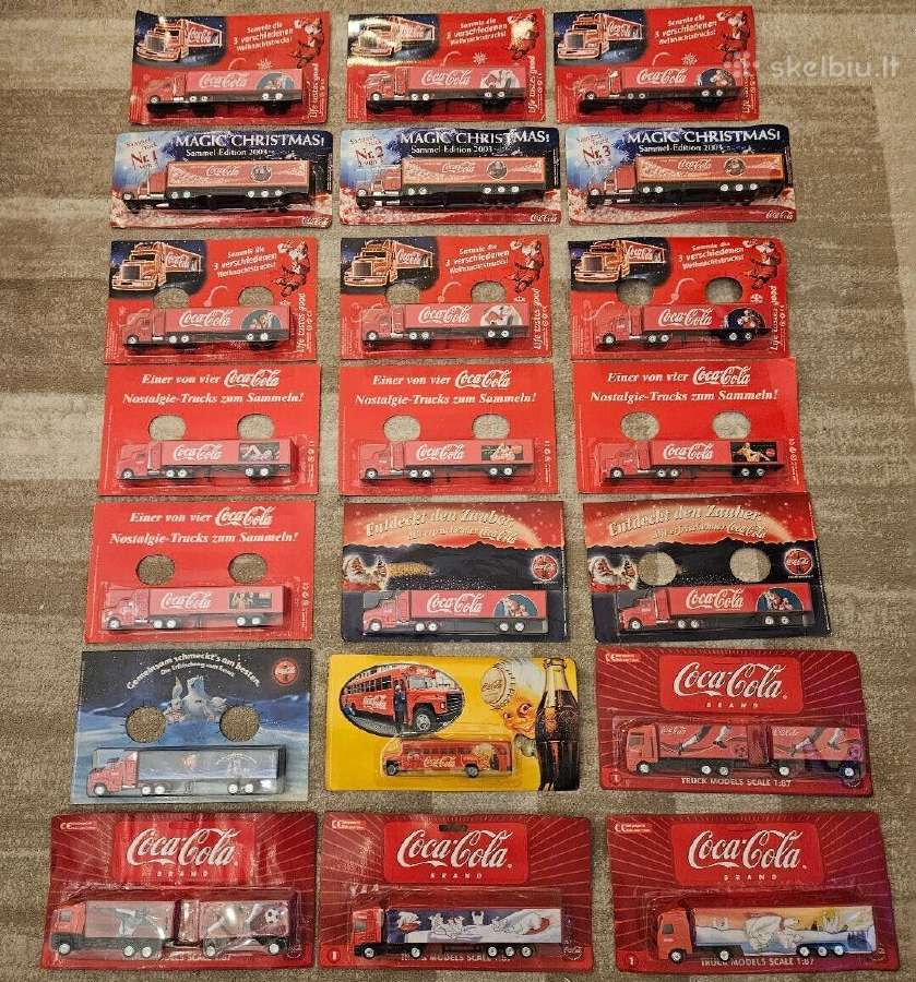 Kalediniai karavanai coca cola modeliai furos