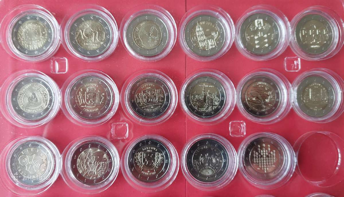 Progines2€ monetos Lietuva,latvija,estija Unc