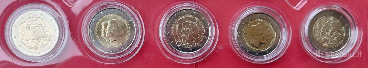 Progines 2€ monetos Prancūzijos,olandijos Unc - nuotraukos Nr. 2