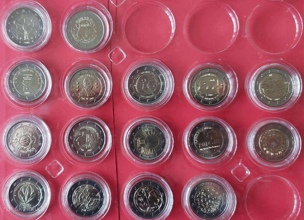 Progines 2€ monetos Airija,austrija,belgija Unc - nuotraukos Nr. 3