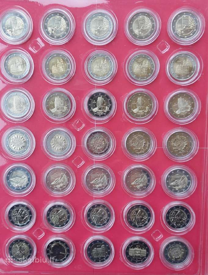 Progines 2€ monetos Vokietijos Unc