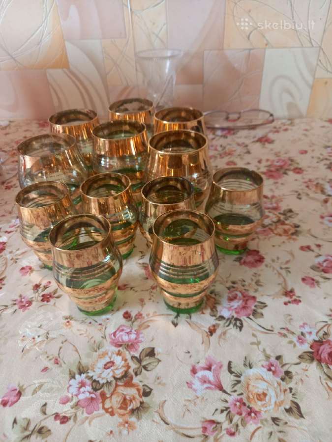 Vintažinės stiklinės