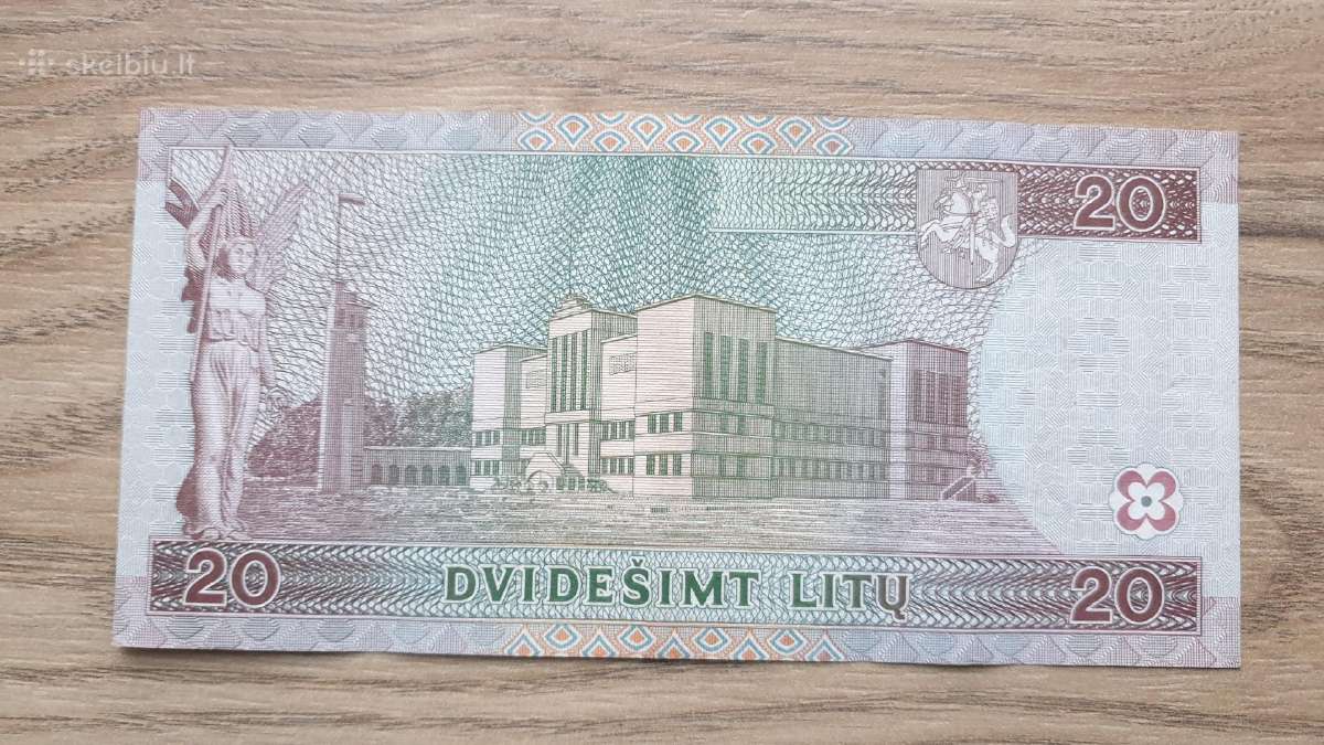 1997 metų 20 litų - nuotraukos Nr. 2