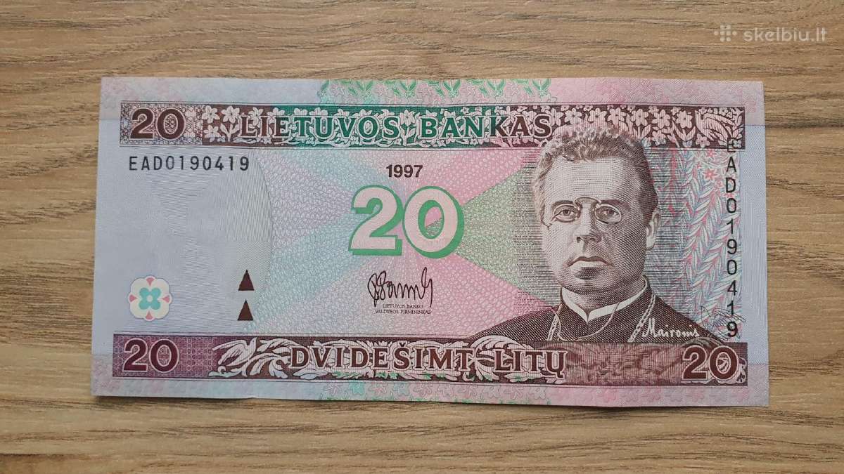 1997 metų 20 litų