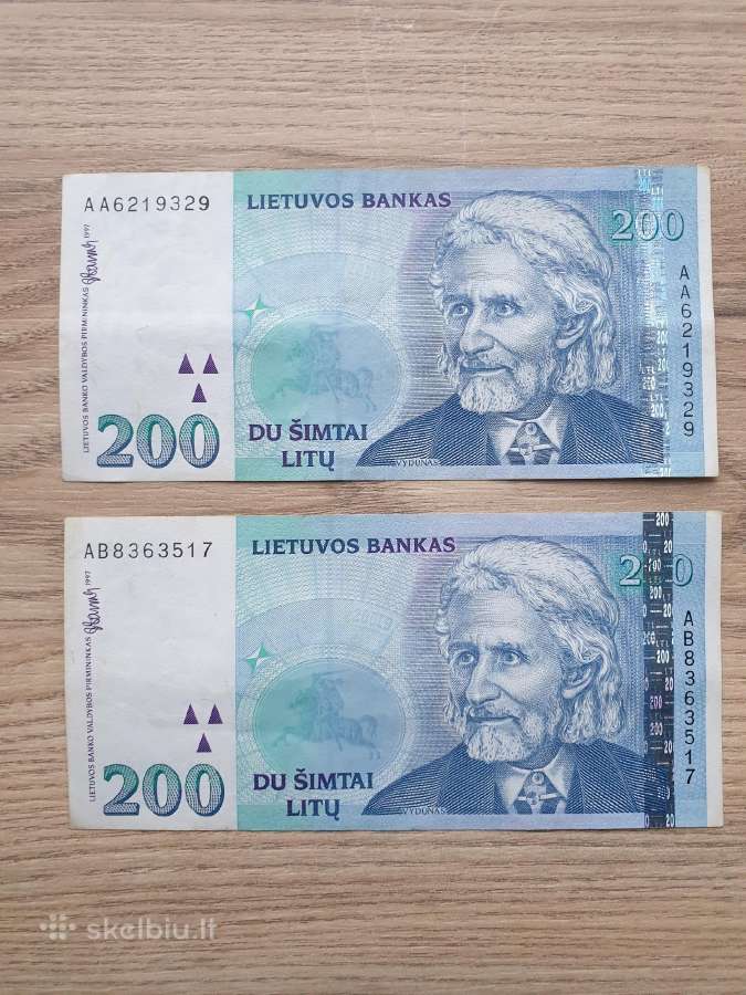 1997 metų 200 litų
