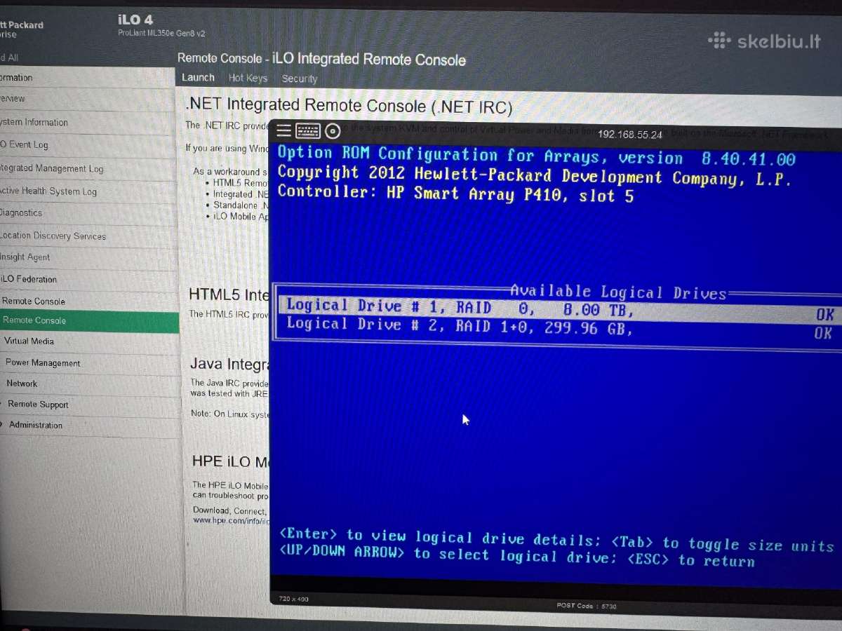 Hp Ml 350e g8 v2