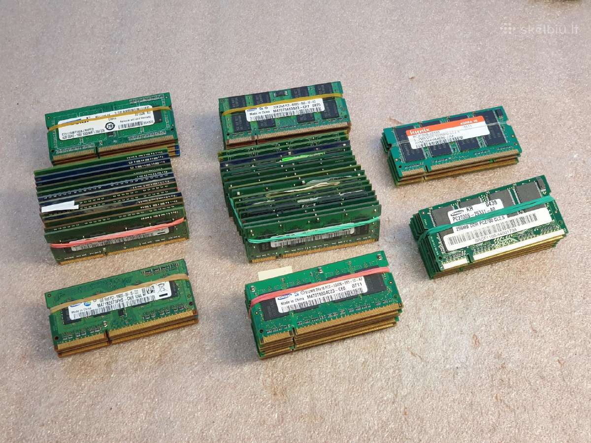 Naudoti DDR DDR2 DDR3 RAMAI