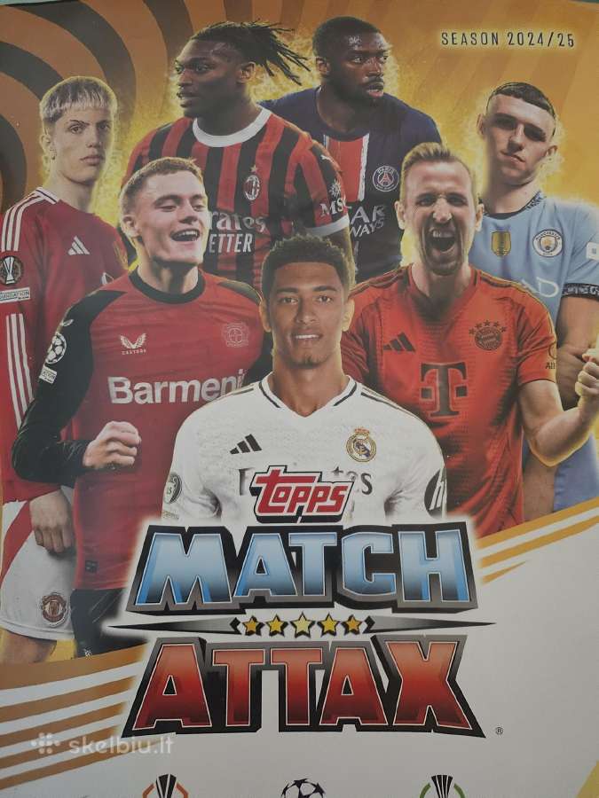 Parduodu Match Attax 24/25 korteles.