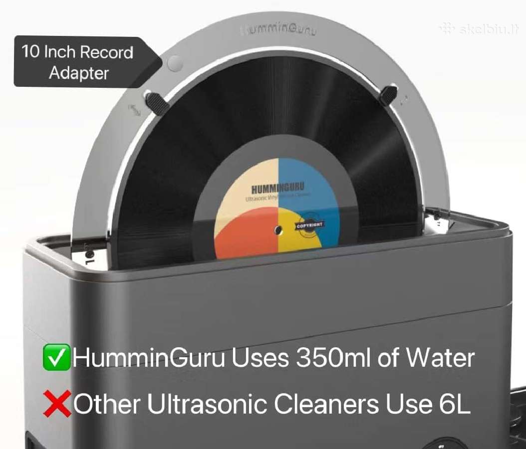 Humminguru Ultrasonic Vinyl Record Cleaner vinilo - nuotraukos Nr. 2