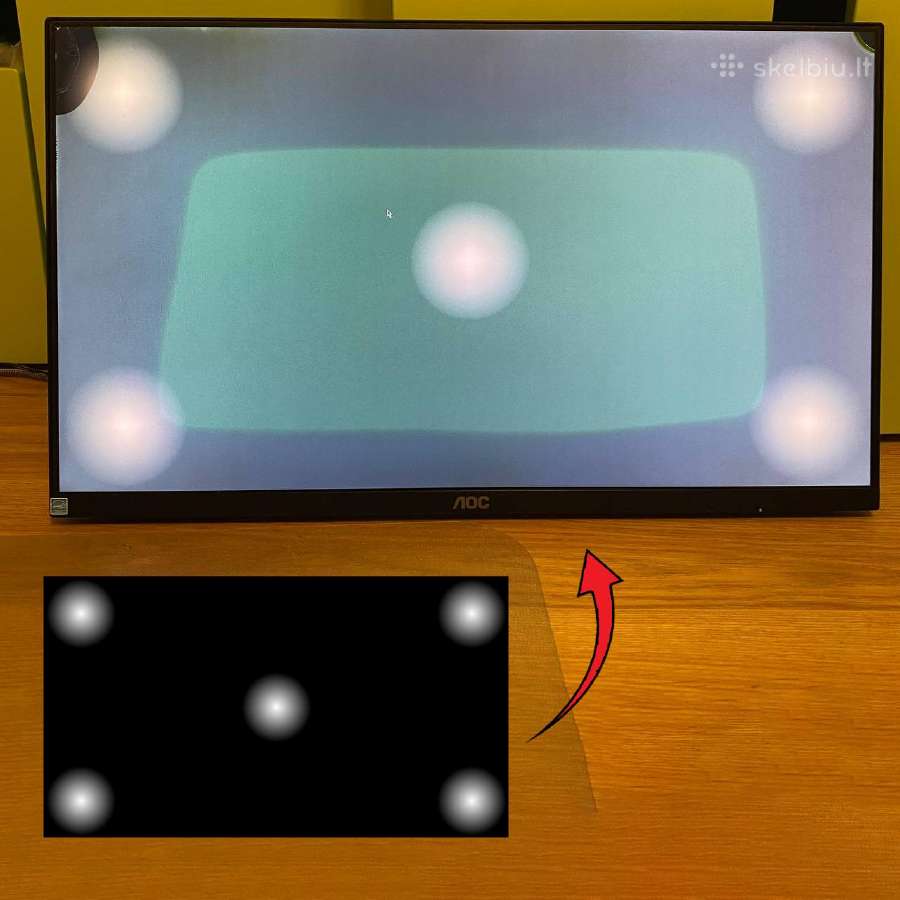 Aoc 24b1xhs Monitorius su defektu - nuotraukos Nr. 2