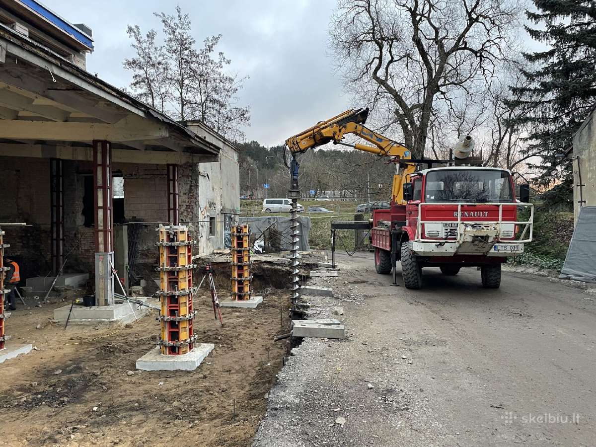 Cfa Polių gręžimas, grežtiniai pamatai,cfa poliai - nuotraukos Nr. 21