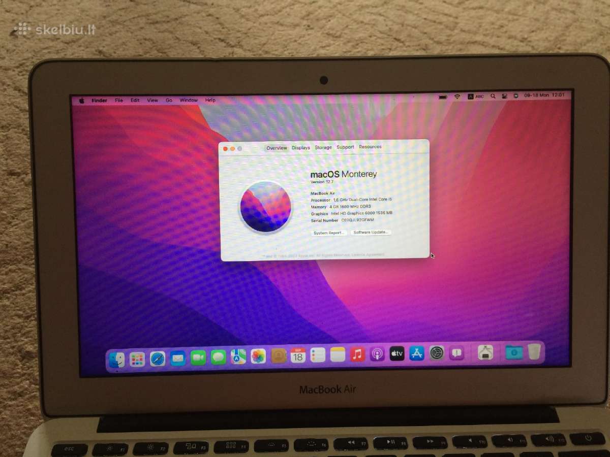 MacBook Air 11 2015 - nuotraukos Nr. 2