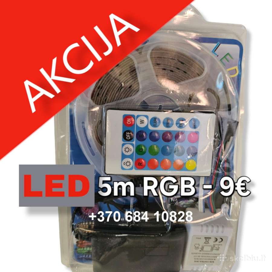 LED juosta 5m spalvota - nuotraukos Nr. 2