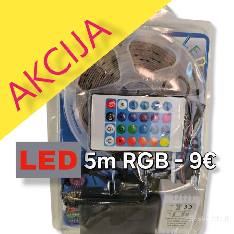 LED juosta 5m spalvota