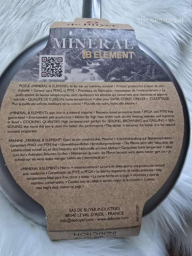 Parduodu naują de Buyer Mineral B plieno keptuvę - nuotraukos Nr. 7