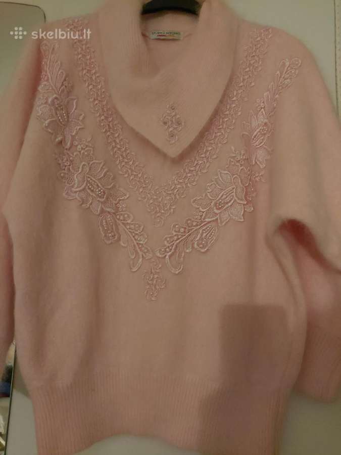 Rožinis megztinis, angora